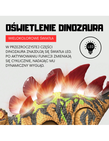 WOOPIE dinozauras Stegosaurus su pulteliu