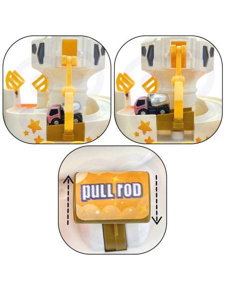 WOOPIE interaktyvus kliūčių ruožas automobiliams „Astronauto kosminiai nuotykiai“