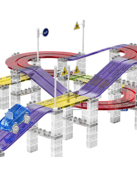 WOOPIE Magnetic Car Race Track + 137 El. Car