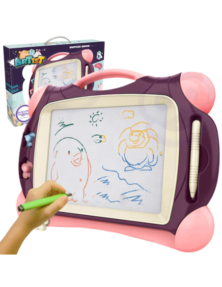 WOOPIE Magnetic Color Marker Board + 2 Purple Stamps