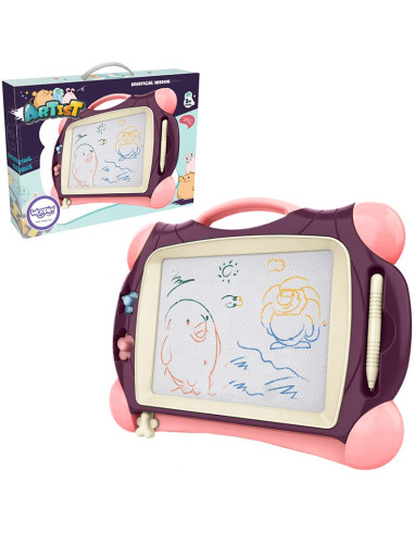 WOOPIE Magnetic Color Marker Board + 2 Purple Stamps