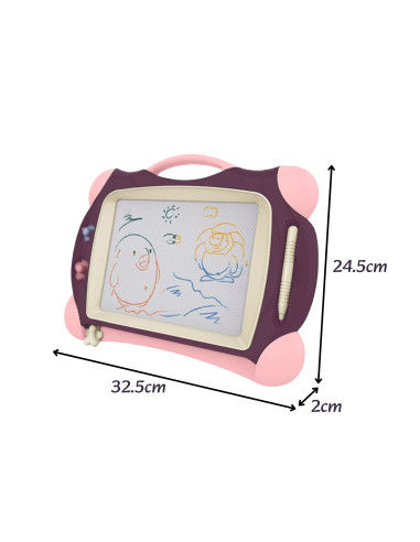 WOOPIE magnetinė spalvota žymeklio lenta + 2 violetiniai antspaudai