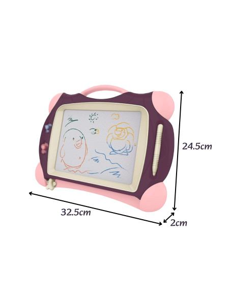 WOOPIE Magnetic Color Marker Board + 2 Purple Stamps