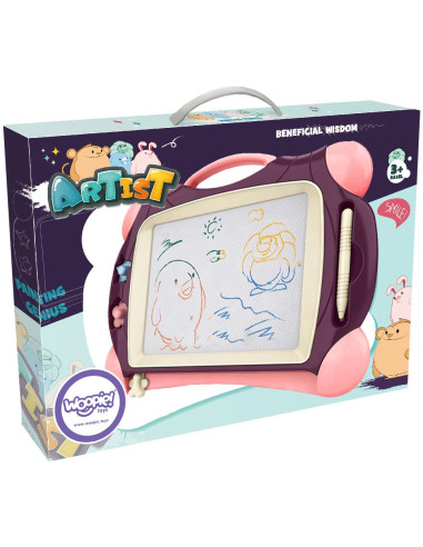 WOOPIE magnetinė spalvota žymeklio lenta + 2 violetiniai antspaudai