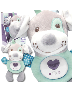WOOPIE BABY Interactive Plush Toy for Babies with Light and Sound Sleeping Dog
