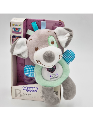 WOOPIE BABY Interactive Plush Toy for Babies with Light and Sound Sleeping Dog