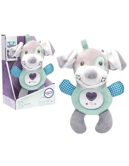 WOOPIE BABY Interactive Plush Toy for Babies with Light and Sound Sleeping Dog