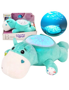 WOOPIE BABY Cuddly Toy 2-in-1 Projector Sleeper Hippo