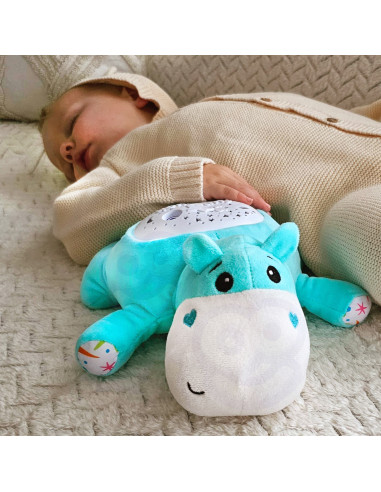 WOOPIE BABY Cuddly Toy 2-in-1 Projector Sleeper Hippo