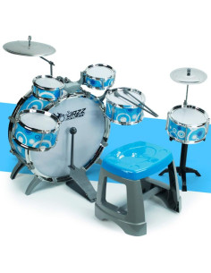 WOOPIE Educational Percussion for Children 6 Drums 2 Cymbals + Stool 2