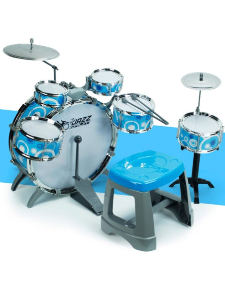 WOOPIE Educational Percussion for Children 6 Drums 2 Cymbals + Stool