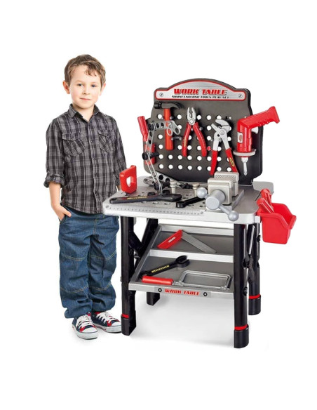 WOOPIE Large Workshop with Tools for Children DIY Set Drill Saw Hammer 50 pcs.