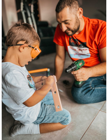 WOOPIE Large Backpack with Tools for Children DIY Set Screwdriver and Drill 15 pcs.