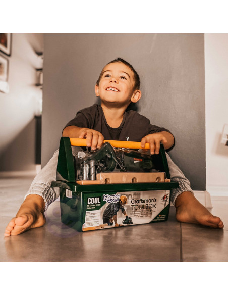 WOOPIE Large Backpack with Tools for Children DIY Set Screwdriver and Drill 15 pcs.