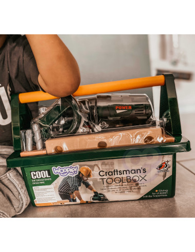 WOOPIE Large Backpack with Tools for Children DIY Set Screwdriver and Drill 15 pcs.