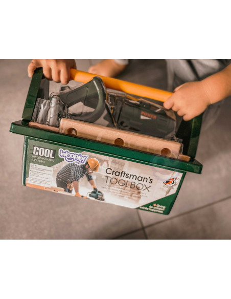 WOOPIE Large Backpack with Tools for Children DIY Set Screwdriver and Drill 15 pcs.