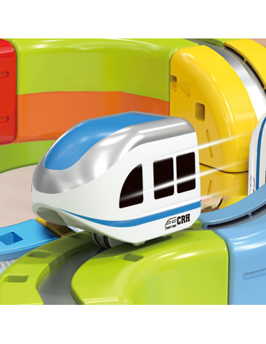 WOOPIE Magic Cube Train Construction Blocks Anti-Gravity Magnetic Track 68pcs.