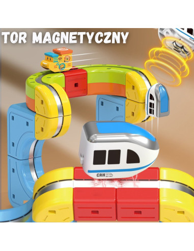 WOOPIE Magiško Kubo Traukinio Konstrukcijos Kaladėlės Antigravitacinis Magnetinis Bėgimas 32 Vnt.