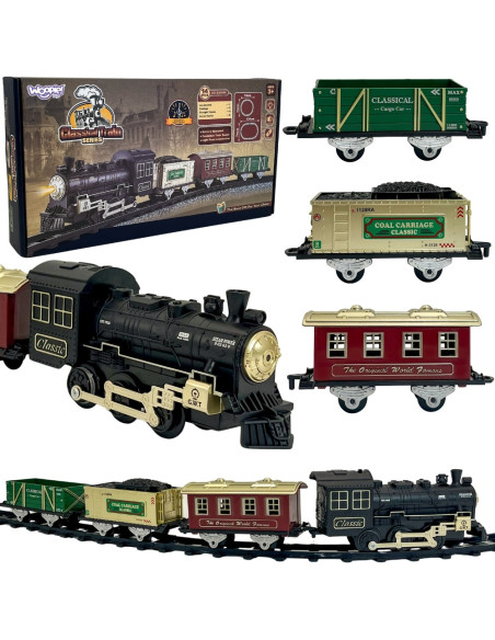 WOOPIE Classic Steam Train Locomotive Track XXL