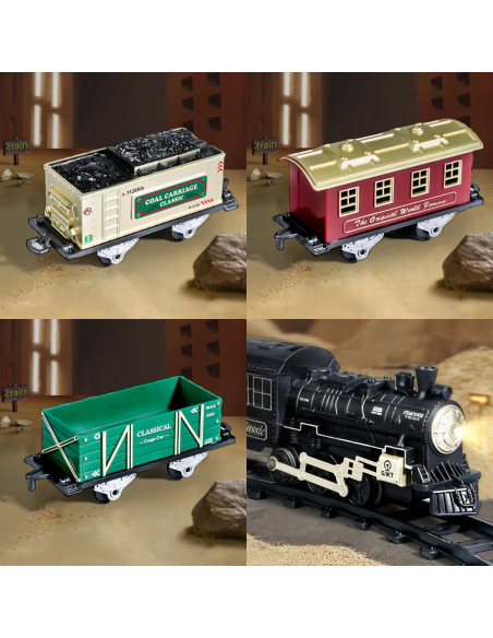 WOOPIE Classic Steam Train Locomotive Track XXL