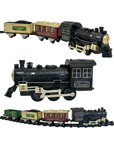 WOOPIE Classic Steam Train Locomotive Track XXL