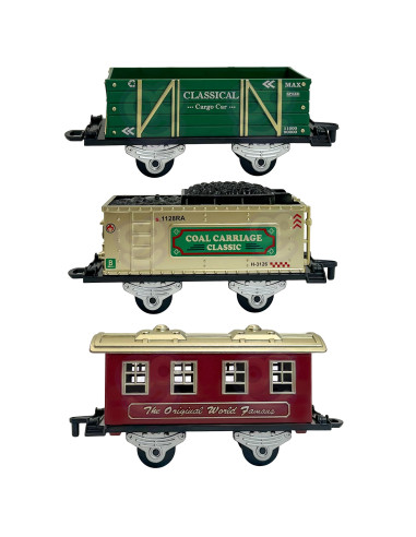 WOOPIE klasikinis garvežio lokomotyvų bėgis XXL