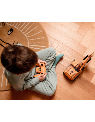 WOOPIE Large Remote Controlled Excavator on Tracks 7 Functions Sound + Acc.