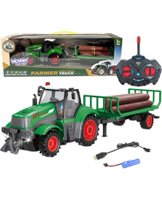 WOOPIE RC Tractor with Trailer - 1:24 Scale