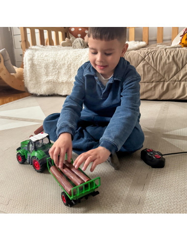 WOOPIE RC Tractor with Trailer - 1:24 Scale