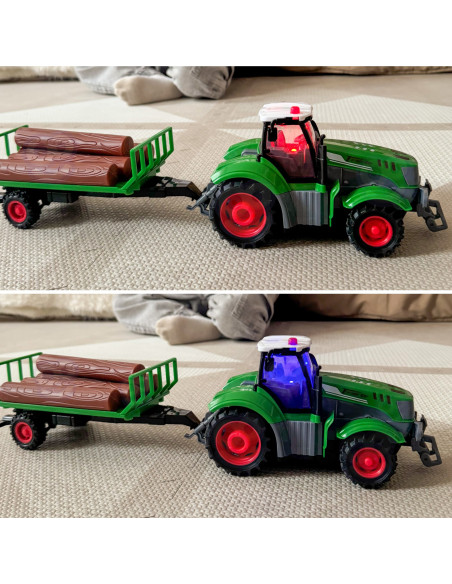 WOOPIE RC Tractor with Trailer - 1:24 Scale