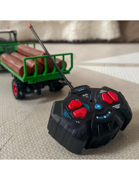 WOOPIE RC Tractor with Trailer - 1:24 Scale