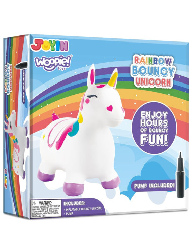 WOOPIE Rubber Jumper for Jumping Unicorn White + Pump