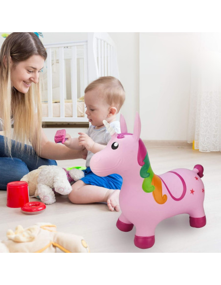 WOOPIE Rožinis Vienaragio Megztinis + Padas