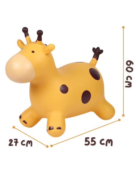 WOOPIE geltonas žirafos megztinis + pompa