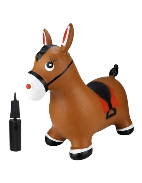 WOOPIE Rubber Jumper Horse + Pump