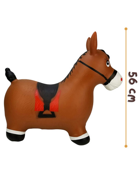 WOOPIE Rubber Jumper Horse + Pump