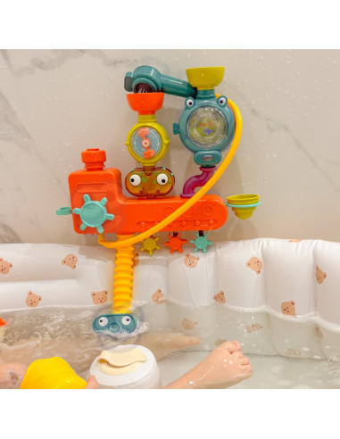 WOOPIE BABY Bath Toy Faucet Shower Fountain Overflow Duck