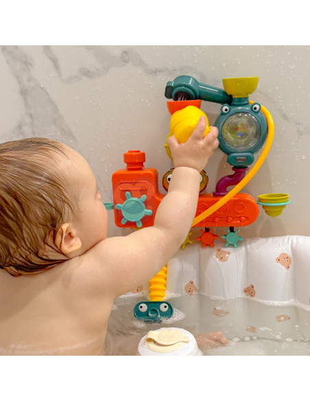 WOOPIE BABY Bath Toy Faucet Shower Fountain Overflow Duck