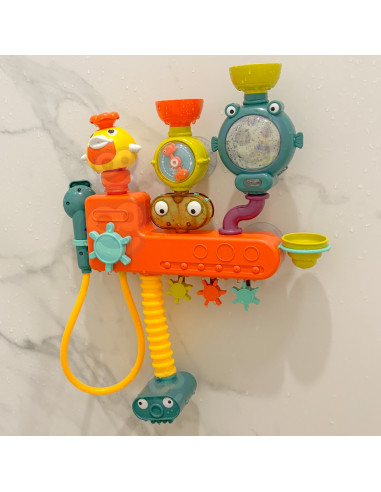 WOOPIE BABY Bath Toy Faucet Shower Fountain Overflow Duck