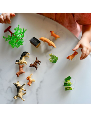 WOOPIE Set of 16 Dog Figures