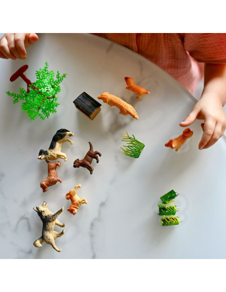 WOOPIE Set of 16 Dog Figures