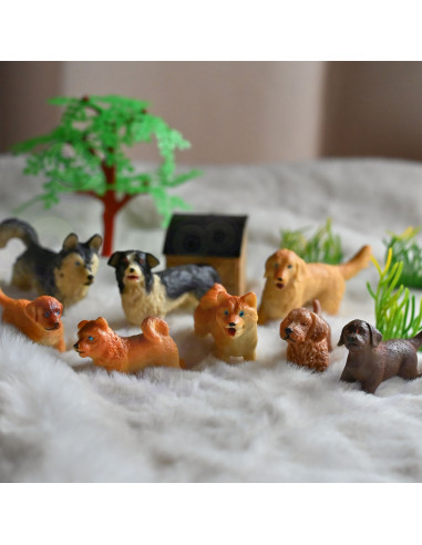 WOOPIE Set of 16 Dog Figures