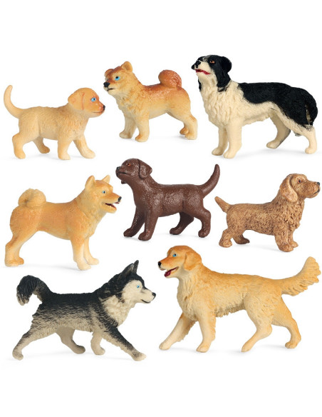 WOOPIE Set of 16 Dog Figures