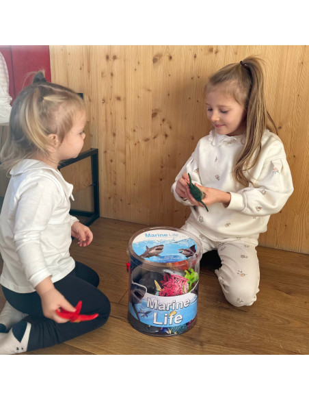 WOOPIE jūros gyvūnų figūrėlių rinkinys, 33 vnt.