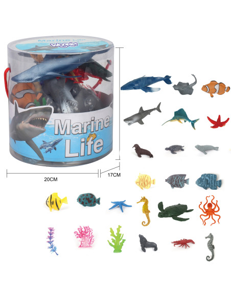 WOOPIE Set of Sea Animals Figures 33 pcs.