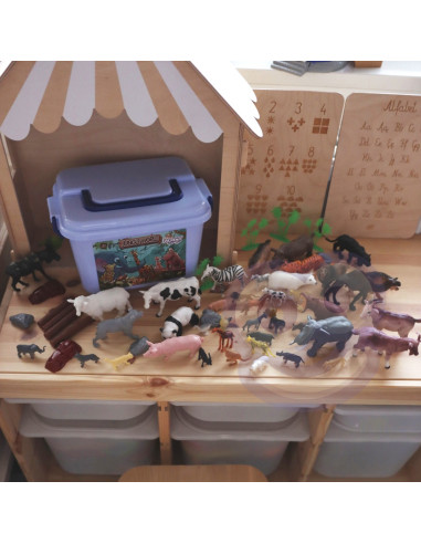 WOOPIE gyvūnų figūrėlių rinkinys XXL 58 vnt.