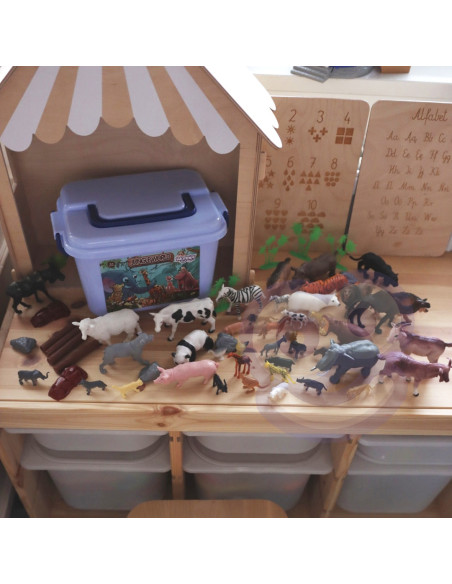 WOOPIE Set of Animal Figures XXL 58 pcs.