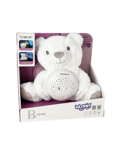 WOOPIE BABY Teddy Bear with Projector and Soothing Toy, 15 Melodies