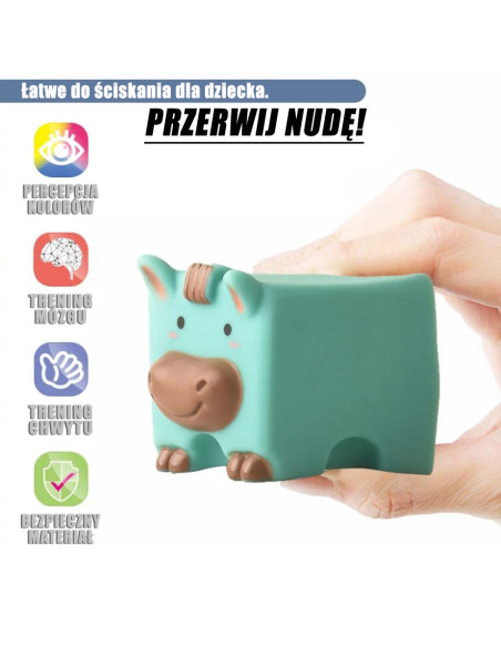 WOOPIE BABY Sensory Blocks Squeeze Puzzle Sound Learning Counting 12 pcs.