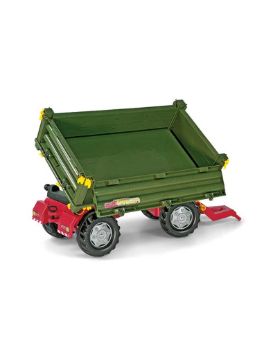 Rolly Toys rollyTrailer Rolly Multi dviašė priekaba, žalia